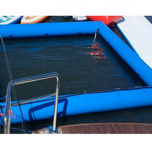 2024 hot Popular customized Floating Inflatable Swimming Pool jellyfish defense Inflatable water dock net sea pool for inflatables