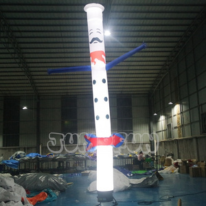 6m tall Lighting inflatable dancer customize restaurant air dancer with LED blower