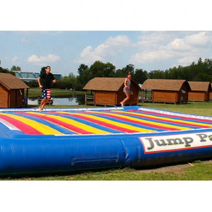 Cheap price JUMPFUN Large inflatable jump pad for adults 15x10 meter inflatable bouncy pad rentl new commercial toys