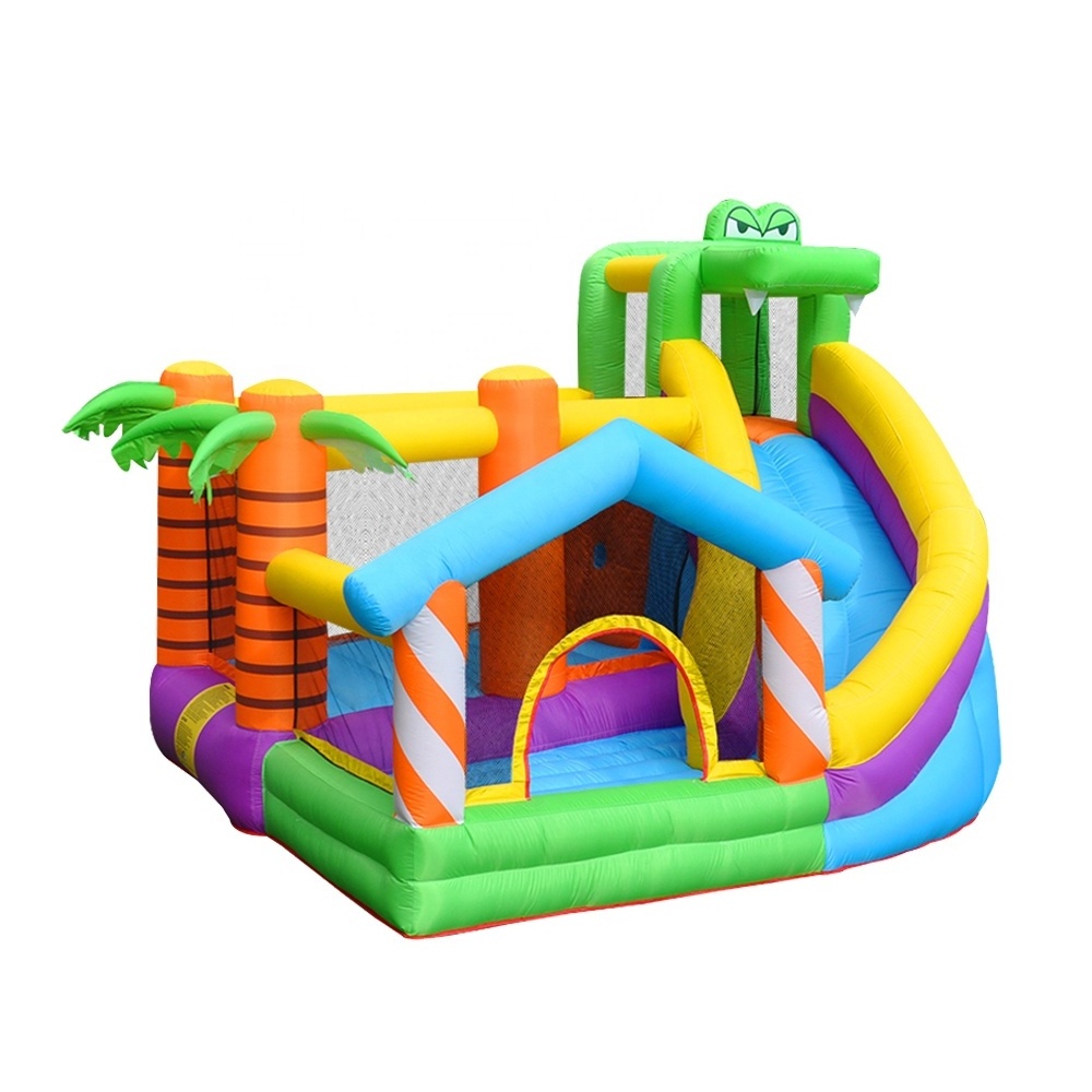 Crocodile Inflatable Slide Soft Trampoline Dinosaur Bouncy Castle Rock Climbing Amusement Park Park Jbouncy castle inflatable