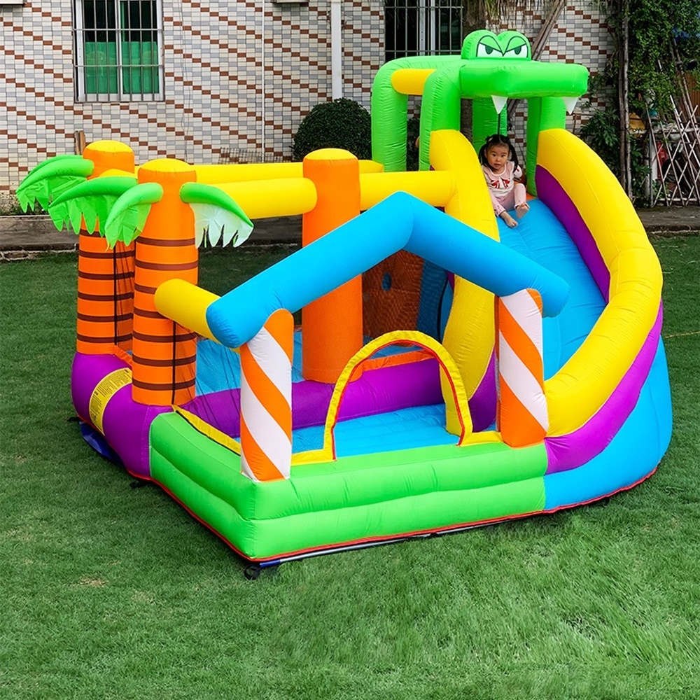 Crocodile Inflatable Slide Soft Trampoline Dinosaur Bouncy Castle Rock Climbing Amusement Park Park Jbouncy castle inflatable