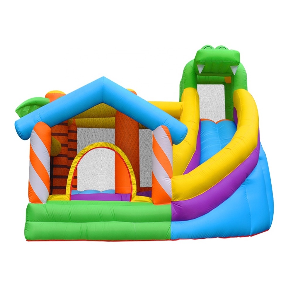 Crocodile Inflatable Slide Soft Trampoline Dinosaur Bouncy Castle Rock Climbing Amusement Park Park Jbouncy castle inflatable