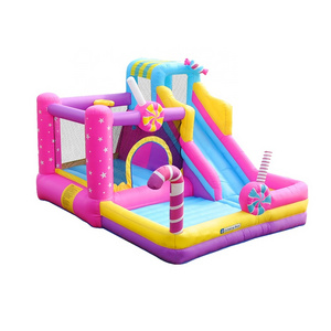 Adult wedding party outdoor inflatable bounce house hot sale pink slide bounce castles indoor outdoor children jump play house