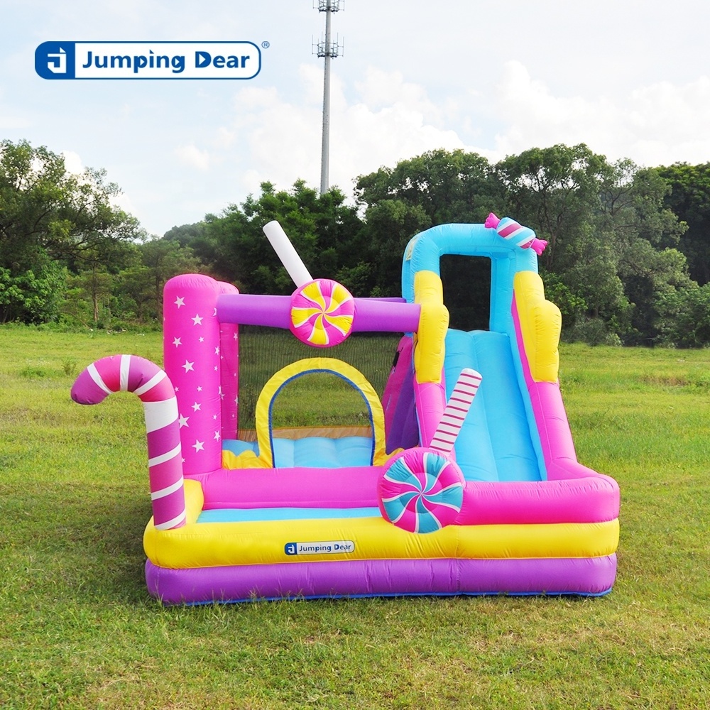 Adult wedding party outdoor inflatable bounce house hot sale pink slide bounce castles indoor outdoor children jump play house