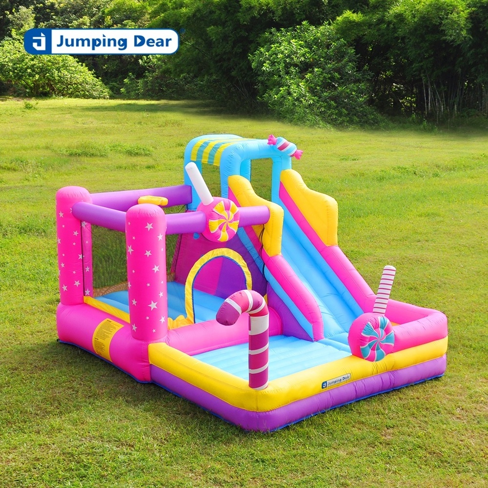 Adult wedding party outdoor inflatable bounce house hot sale pink slide bounce castles indoor outdoor children jump play house