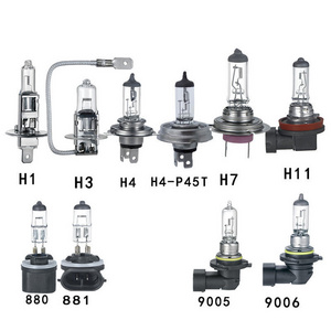 Factory H7 12v 55w Halogen Car Headlight Lamp Super Bright Long Lifespan H1 H3 H4 H11 9005 9006 880 881 Halogen Bulb