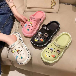 F9956 High Quality Garden Eva Summer Sleepers Platform Custom Slippers Wholesale Clogs Shoes For Women