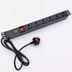 19inch 6 way 10A PDU Socket EU pdu power distribution unit rack cabinet