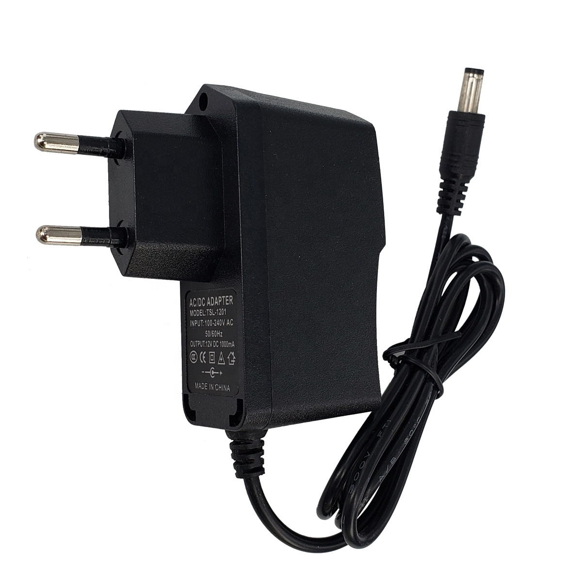 OEM Adapter EU AU US Plug Wall AC DC 12V1A 12V1.5A 5V1A 5V2A  Power Adapter For Led  Cctv Ip Camera