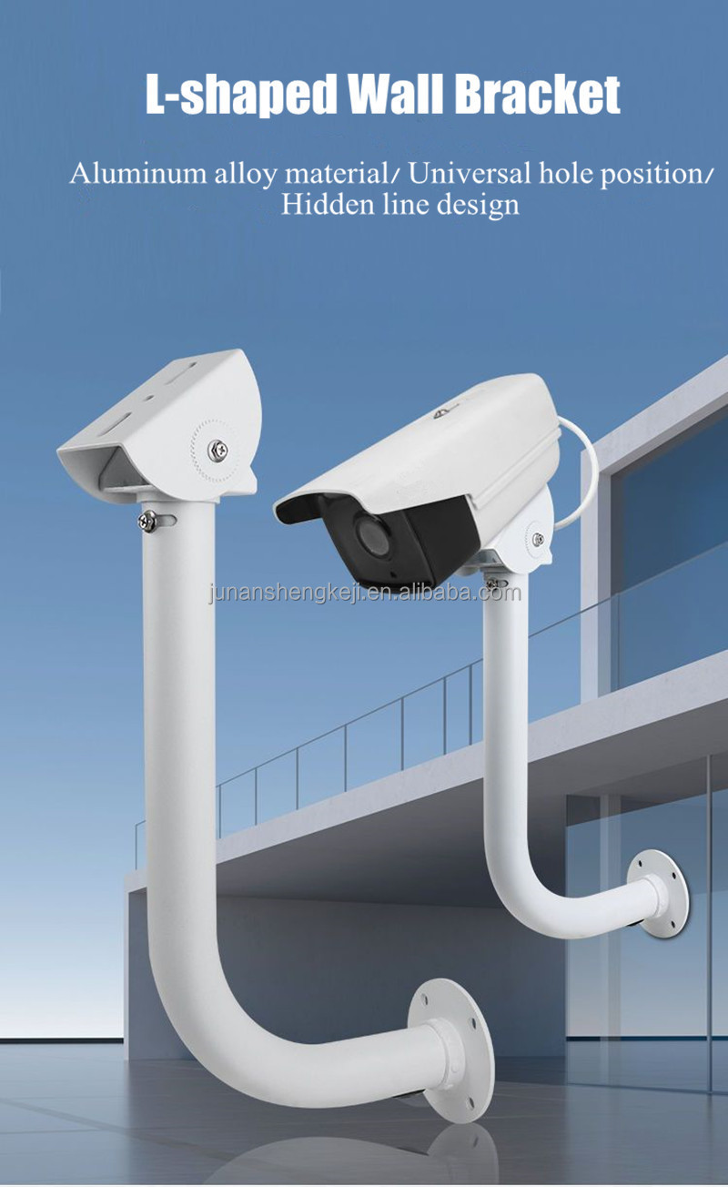 universal CCTV wall mounted surveillance camera L-shaped bracket aluminum alloy camera monitoring camera bracket