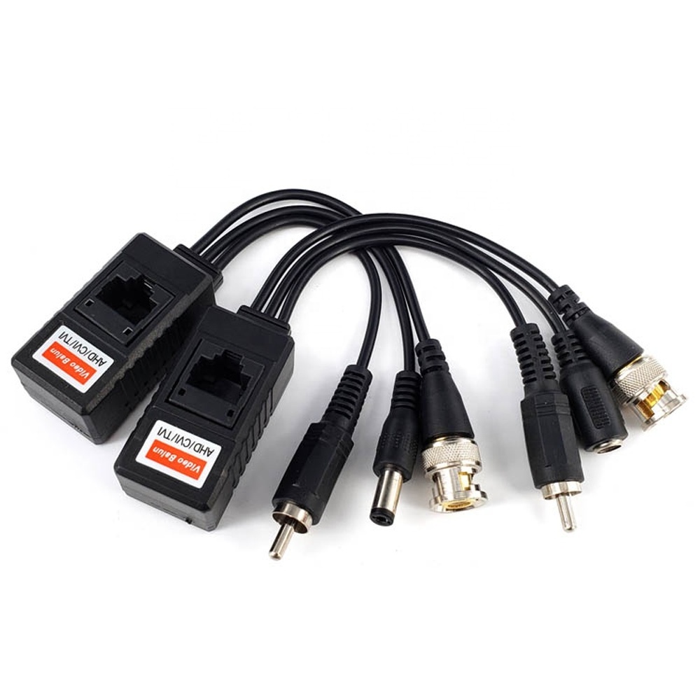 CCTV accessories CVI AHD TVI CVBS Passive CCTV Video Audio Power RJ45 Connectors 8MP Balun