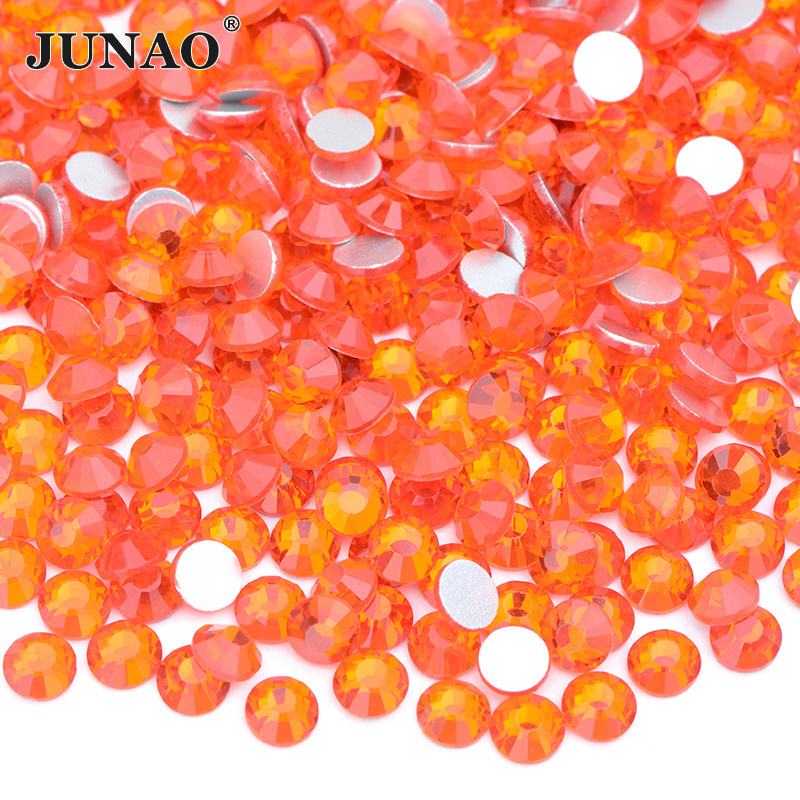 Wholesale ss6 ss8 ss10 ss12 ss16 ss20 ss30 Non Hotfix Strass Clear Nail Art Crystal Stones Flatback Glass Crystal Rhinestones