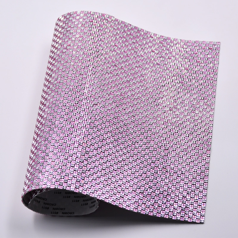 24*40cm Self Adhesive Rhinestones Mesh Trim Fabric Sheet Resin Crystal Stickers Strass Appliques Band For DIY Jewelry Crafts