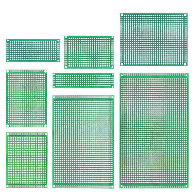 PCB circuit board Double sided tin spray plate Green oil fiberglass universal board