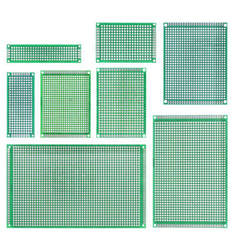 PCB circuit board Double sided tin spray plate Green oil fiberglass universal board