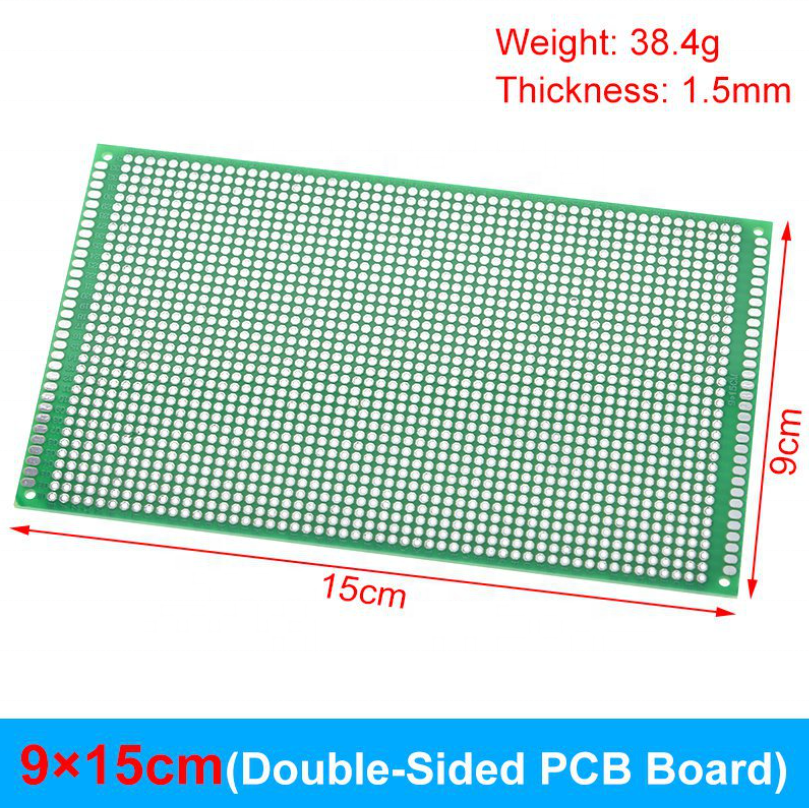 PCB circuit board Double sided tin spray plate Green oil fiberglass universal board