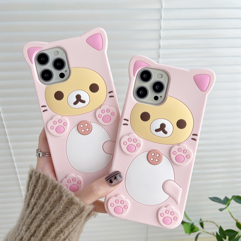 Cartoon design phone shell for phone cute phone case for samsug galaxy A14 A53 cat paw silicone case for Samsung S22 S23 Ultra