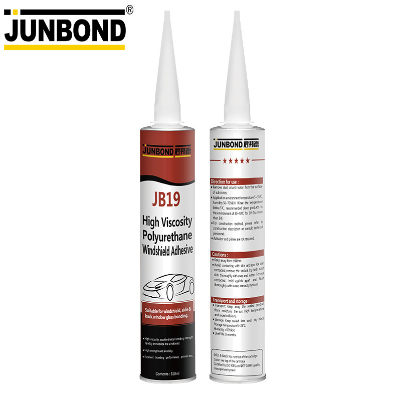 High Viscosity Primer-less Auto Glass Windshield Glue PU Sealant Manufacturers Adhesive and sealant JB19