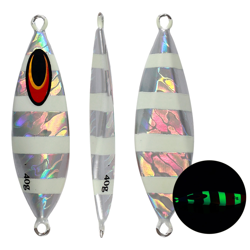 Jiggingpro New Arrivals 40g 60g Slow Lead Casting Jigs Saltwater Jigging Lure Swing Cast Jigs For Kingfish