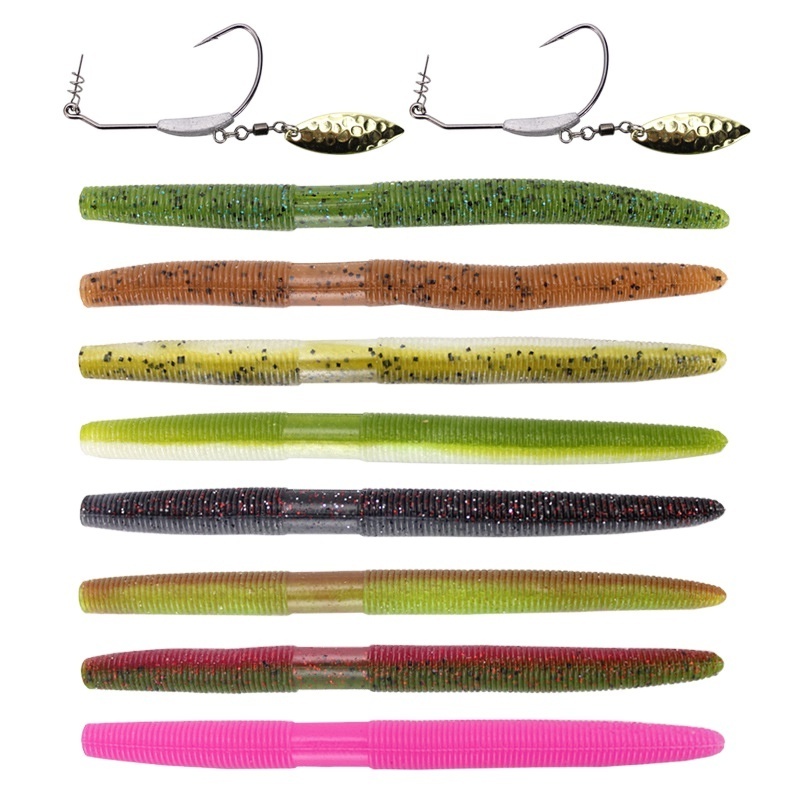 CASTFUN Fishing Soft Worm Bait 135mm 10g Soft Fishing Lure Artifical Baits Senko Worm Lure