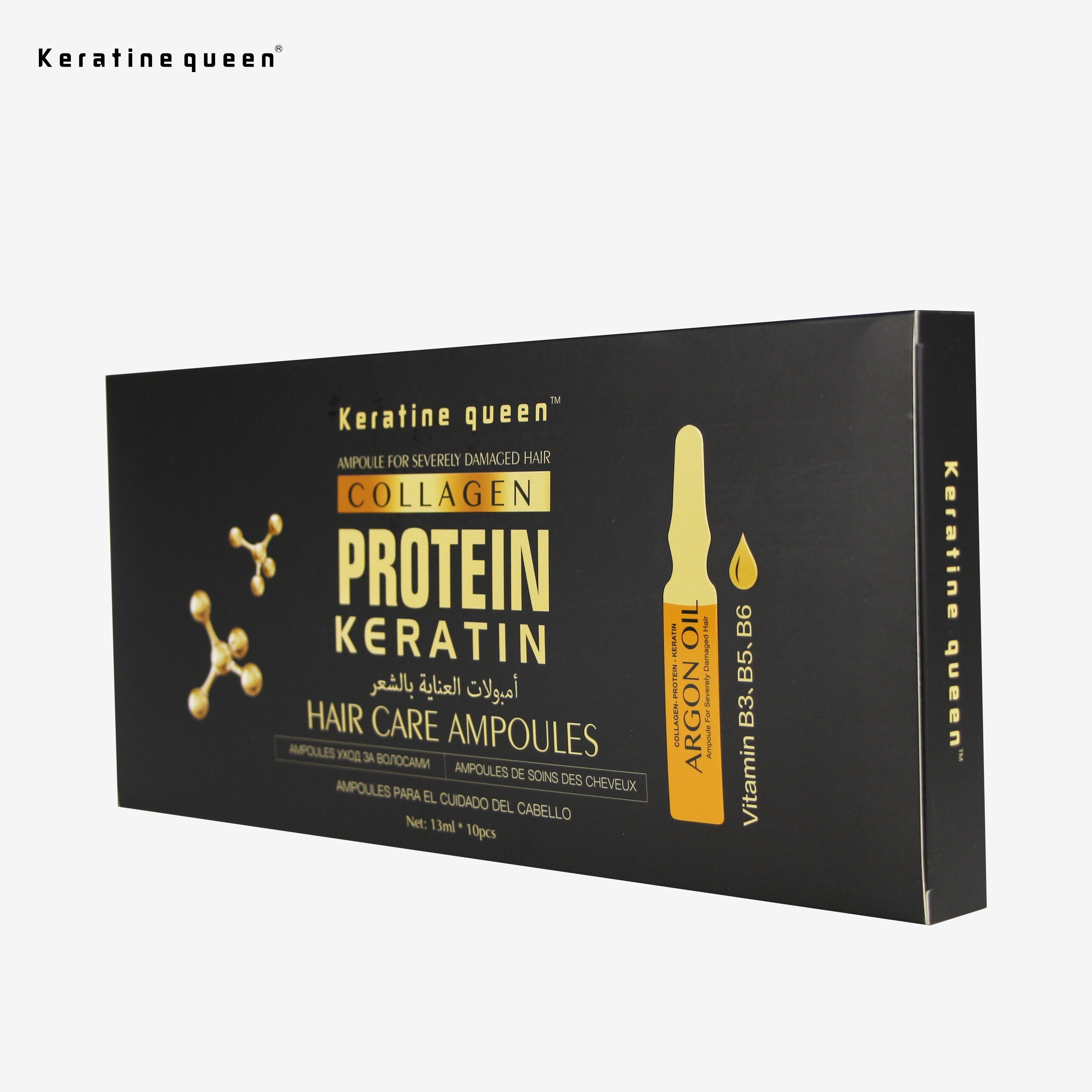 OEM Private Label High Quality Collagen Protein Keratin Argan Oil Ampoule With Free Samples