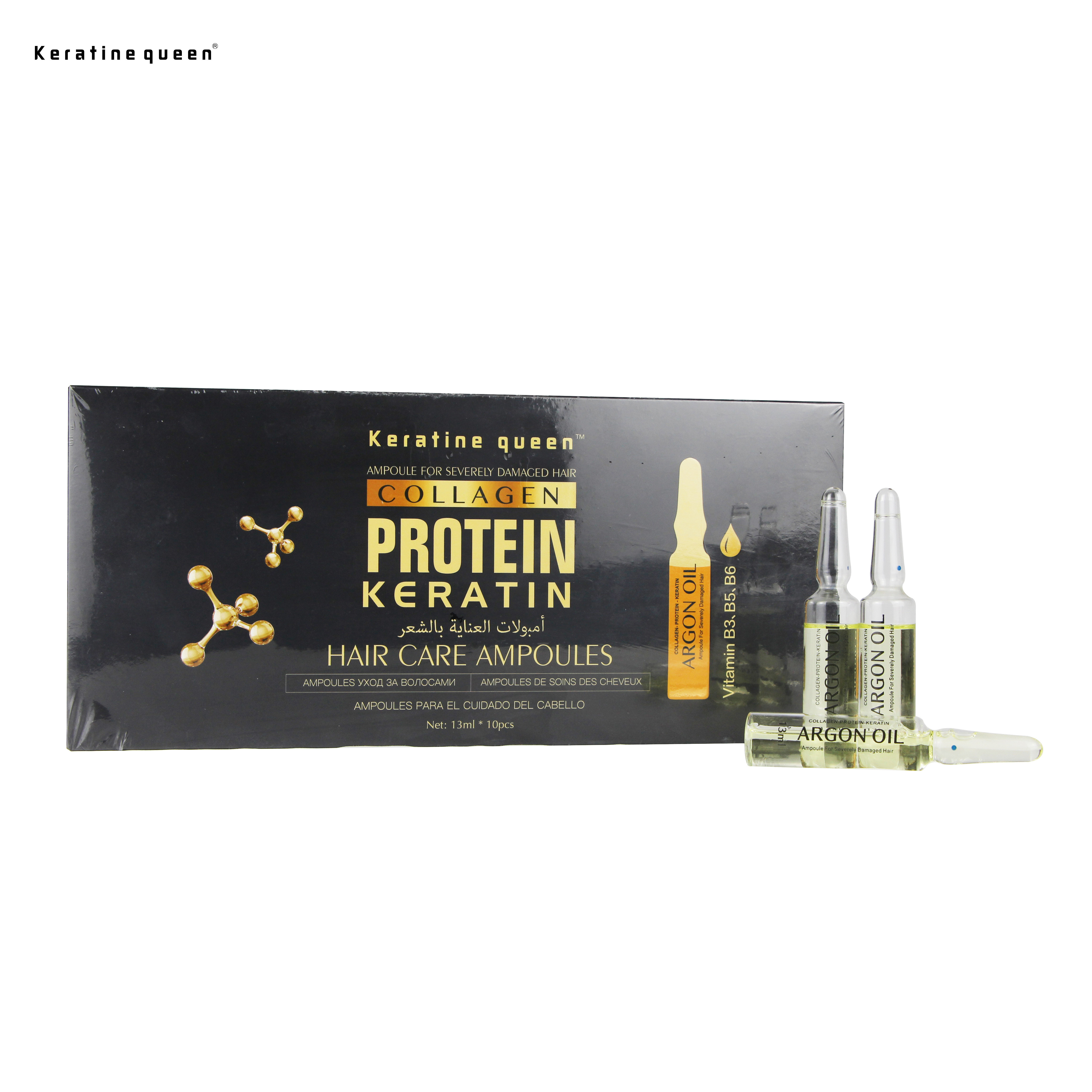 OEM Private Label High Quality Collagen Protein Keratin Argan Oil Ampoule With Free Samples