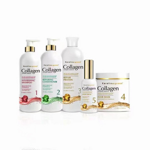 collagen Shampoo Hair Care Set With Box Professional Salon Hair Care Product Conditioner And Shampoo Set