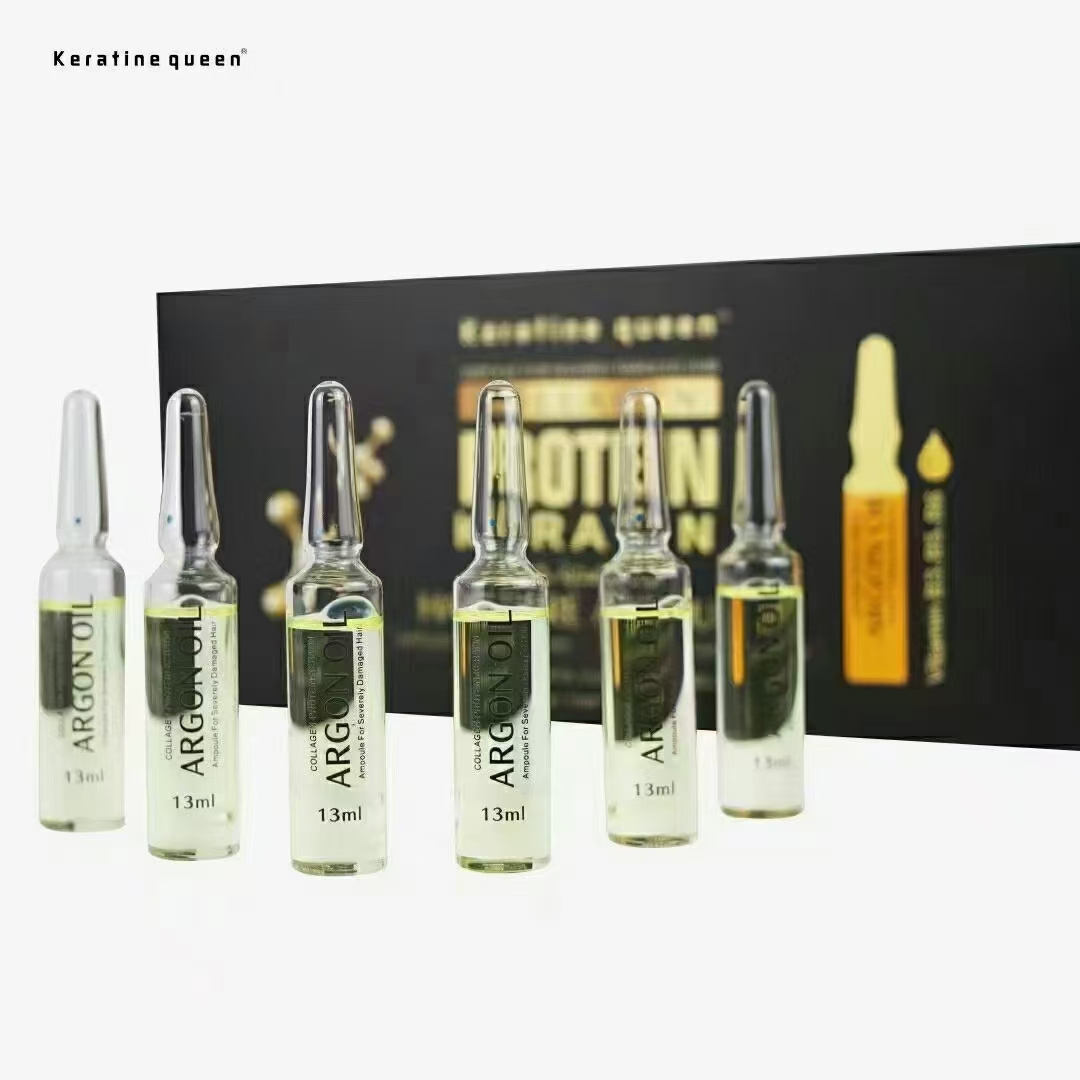 Wholesale Organic Protein Repairing Hair Ampoules Natural Nourishing Moisturizing Damaged Hair Oil Smoothing Hair Care