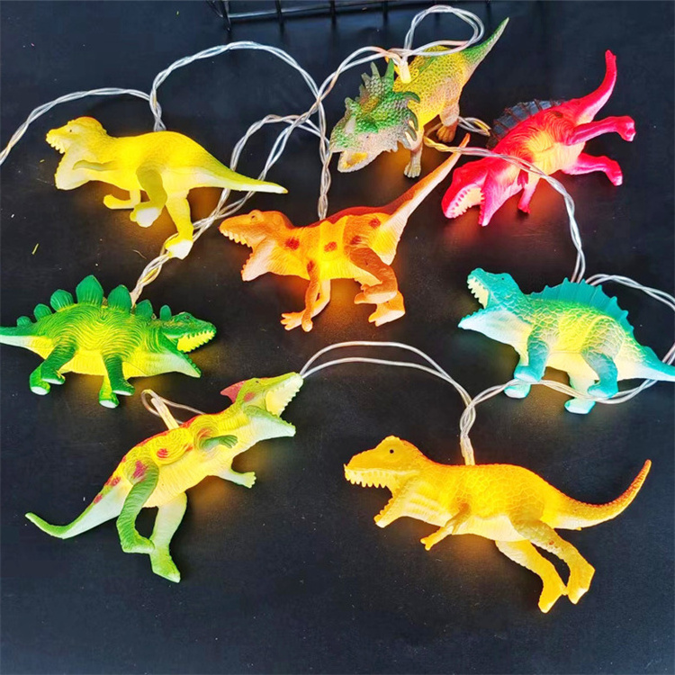 Cartoon animal battery operated 10 Leds Hawaii tropical dinosaur fairy String Lights For room,Garden,Party,Wedding,christmas