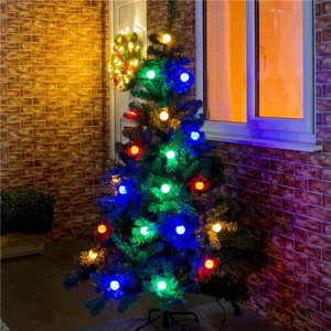 Christmas Ornaments G45 E27 led color bulb Christmas Tree decoration light 12/110/220V