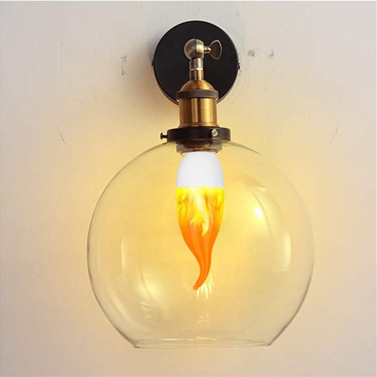 4 Mode LED Candelabra Flame Light Bulb 1.2 Watt Warm White Chandelier Flame Bulbs for Christmas Party Decorations