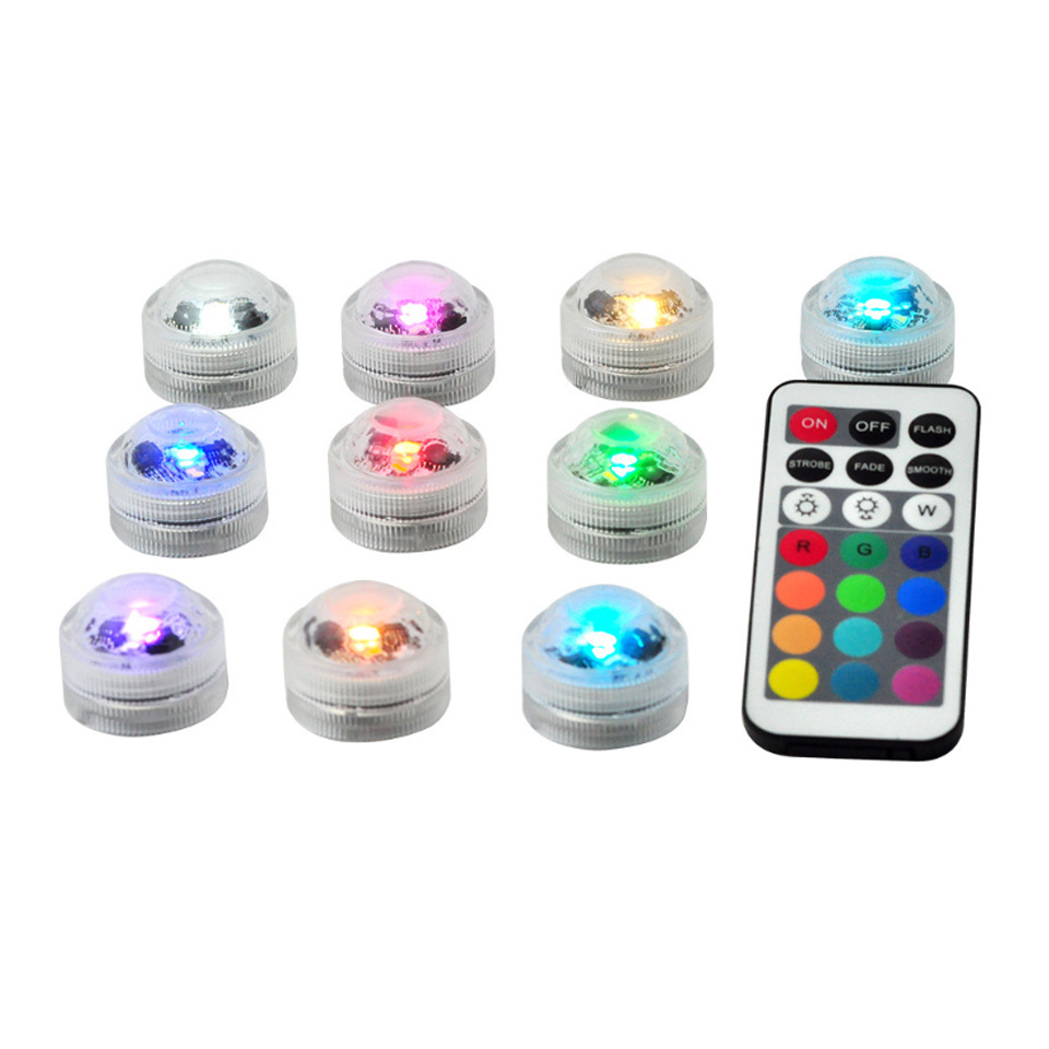 Submersible LED Lights Flameless LED Candles Tea Lights 1.5