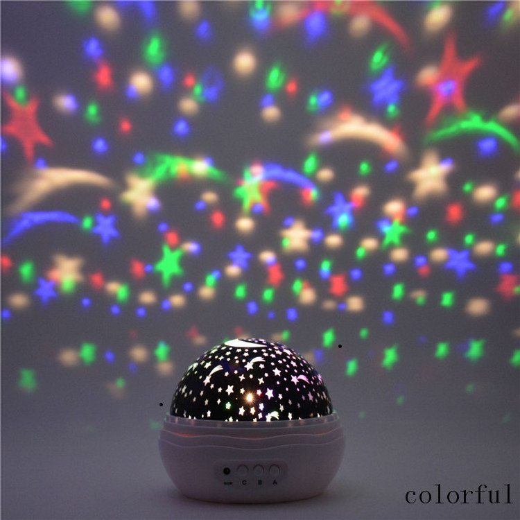 360 rotating projector Spin Starry Sky Star Master baby USB Led Stock Small Order Romantic Star Sky Projector Night Light