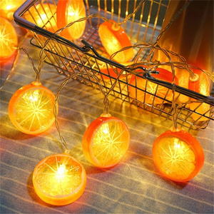 Home Garden Wedding Decoration Plastic Lemon String Lights Fresh Fairy Tale Light luces de cadena de hadas Xmas Atmosphere