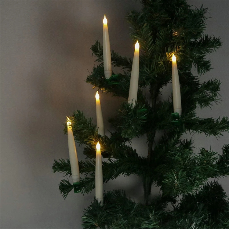 Remote controlled Flameless Window Candle lamp Battery Operate Taper Clip Suction Cup Christmas tree Home led candle light