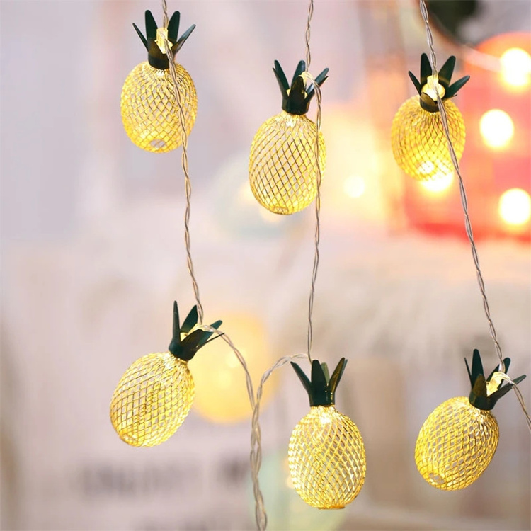 Ever Bright 10 LED Pineapple Light Fixtures Wedding Home Room Decoration LED Fairy Pineapple String Lights For Events