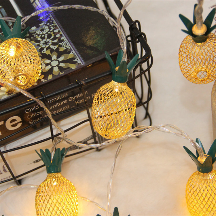 Ever Bright 10 LED Pineapple Light Fixtures Wedding Home Room Decoration LED Fairy Pineapple String Lights For Events