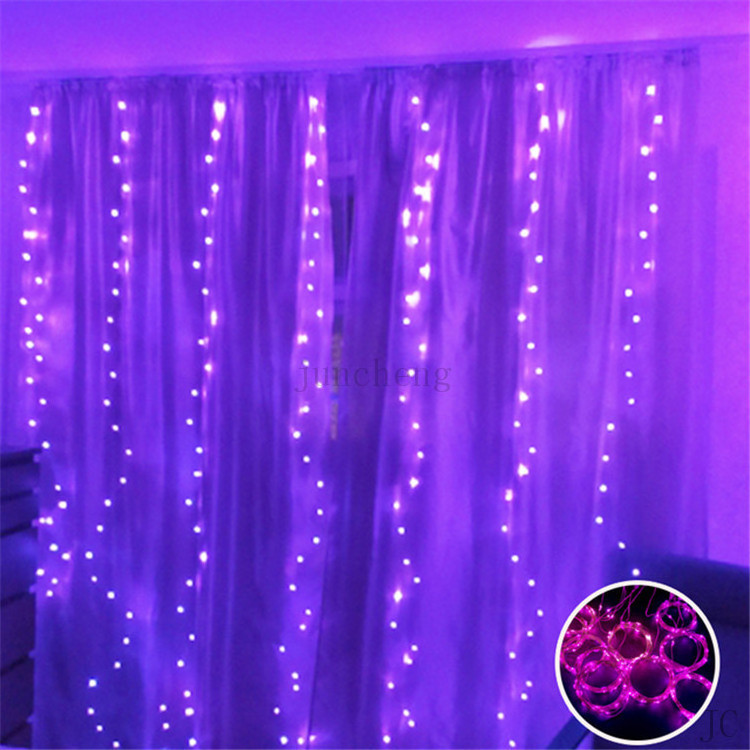 300 LED Window Curtain fairy twinkle garland String Light for Wedding Party Home Garden Bedroom indoor Indoor Decorations