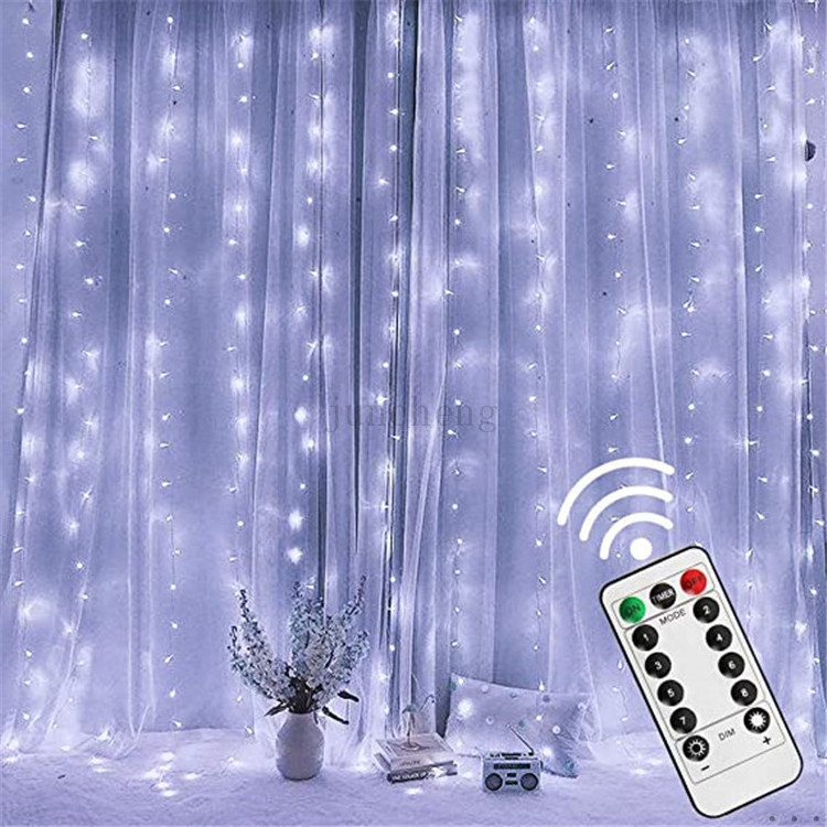 300 LED Window Curtain fairy twinkle garland String Light for Wedding Party Home Garden Bedroom indoor Indoor Decorations