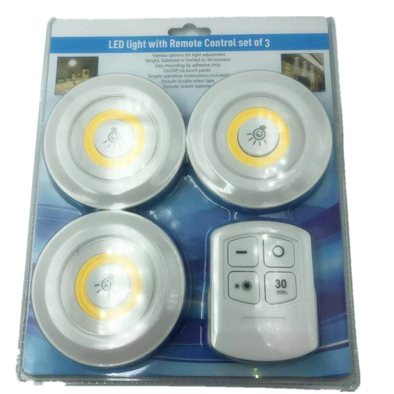 Hot Sale COB Wireless Motion-Activated Ceiling Wall LED Sensor Night Light For Home Use