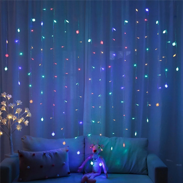 Valentine's Day Romantic Led Curtain Light Extra Bright Fairy Lights Garland Led Festoon Curtain Lamp Curtains With Led Light