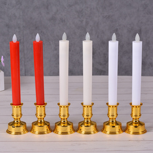 Wedding Decoration Real Wax Long Lasting Luxury LED Taper Candles For Home Decor