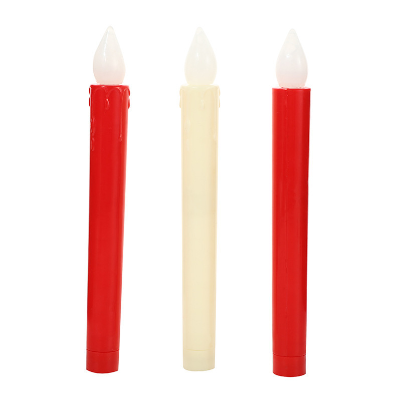 Wedding Decoration Real Wax Long Lasting Luxury LED Taper Candles For Home Decor