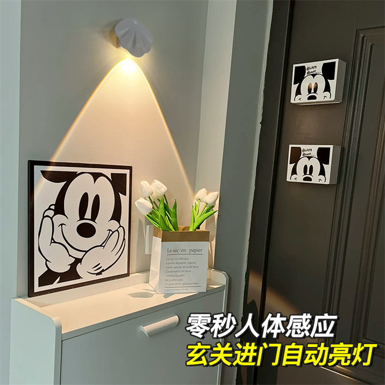 Wall mounted Control Motion Sensor Indoor Light Stick On Nightlight Battery Operated Lights For Toilet Led Senor Night Light