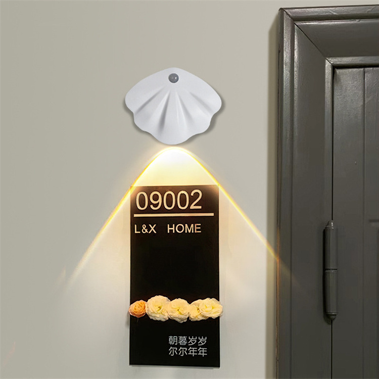 Portable Mini Motion Sensor LED Night Light LED Stick On Closet Light Battery Rechargeable for Wall Stairs Hallway Cabinet