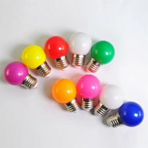 Waterproof outdoor light design change coloring Holiday Decoration LED Party 1W/2W E27 B22 Mini Color G45 light Bulb