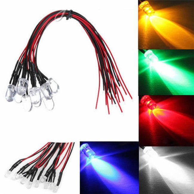 5mm RGB LED Diffused Diode Light Common Anode/CATHODE Tricolor Red Green Blue 5 mm LED Emitting Diode