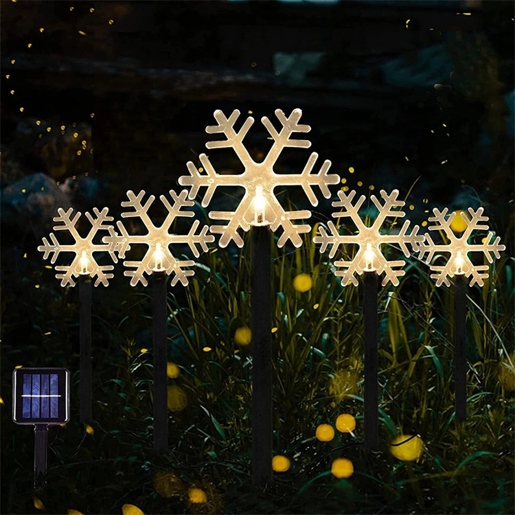 Solar outdoor courtyard light LED Christmas snowman outdoor waterproof garden villa lawn decoration light