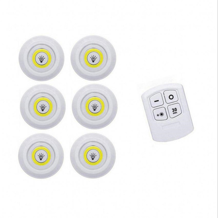 New Dimmable LED Under Cabinet Light with Remote Control Battery Operated LED Closets Lights for Wardrobe Bathroom lighting