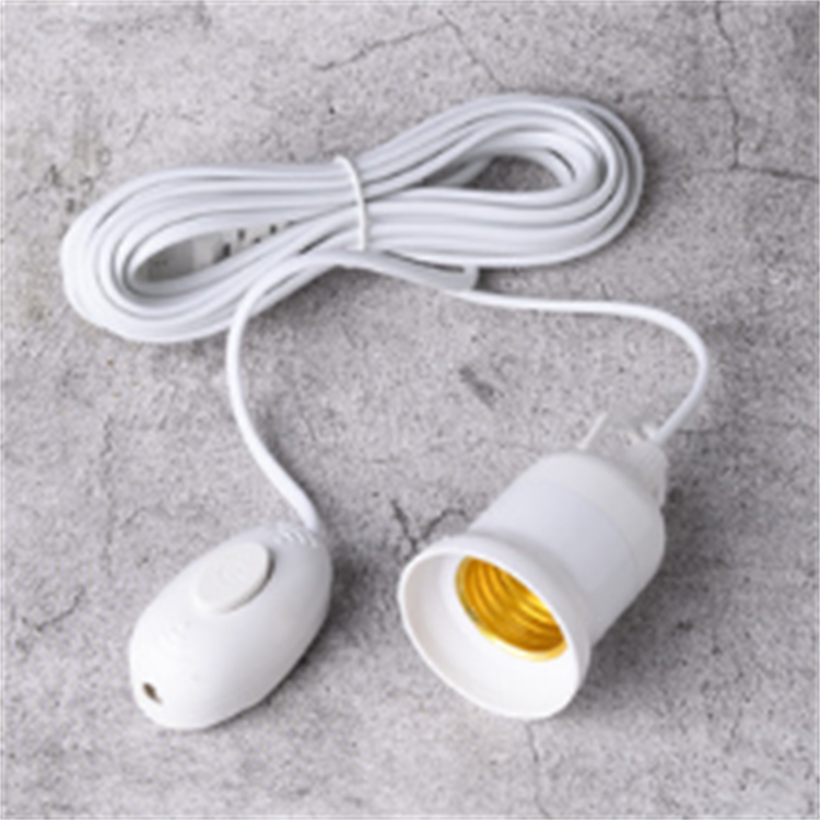 E27 Bottle Lamp Cord Kits side hole lamp cord E14 lamp cord parts e14 electrical plug with bulb holder